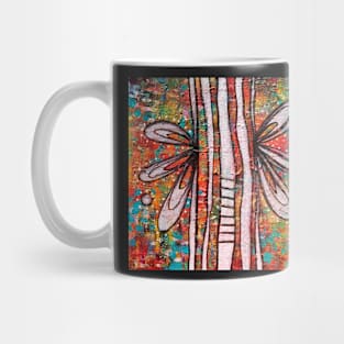 Angelic Excitement - an Anahata Code infused intuitive painting Mug